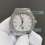 TWF 1:1 Clone Piaget Polo S Steel White Face 9015 Watch Diamond Bezel